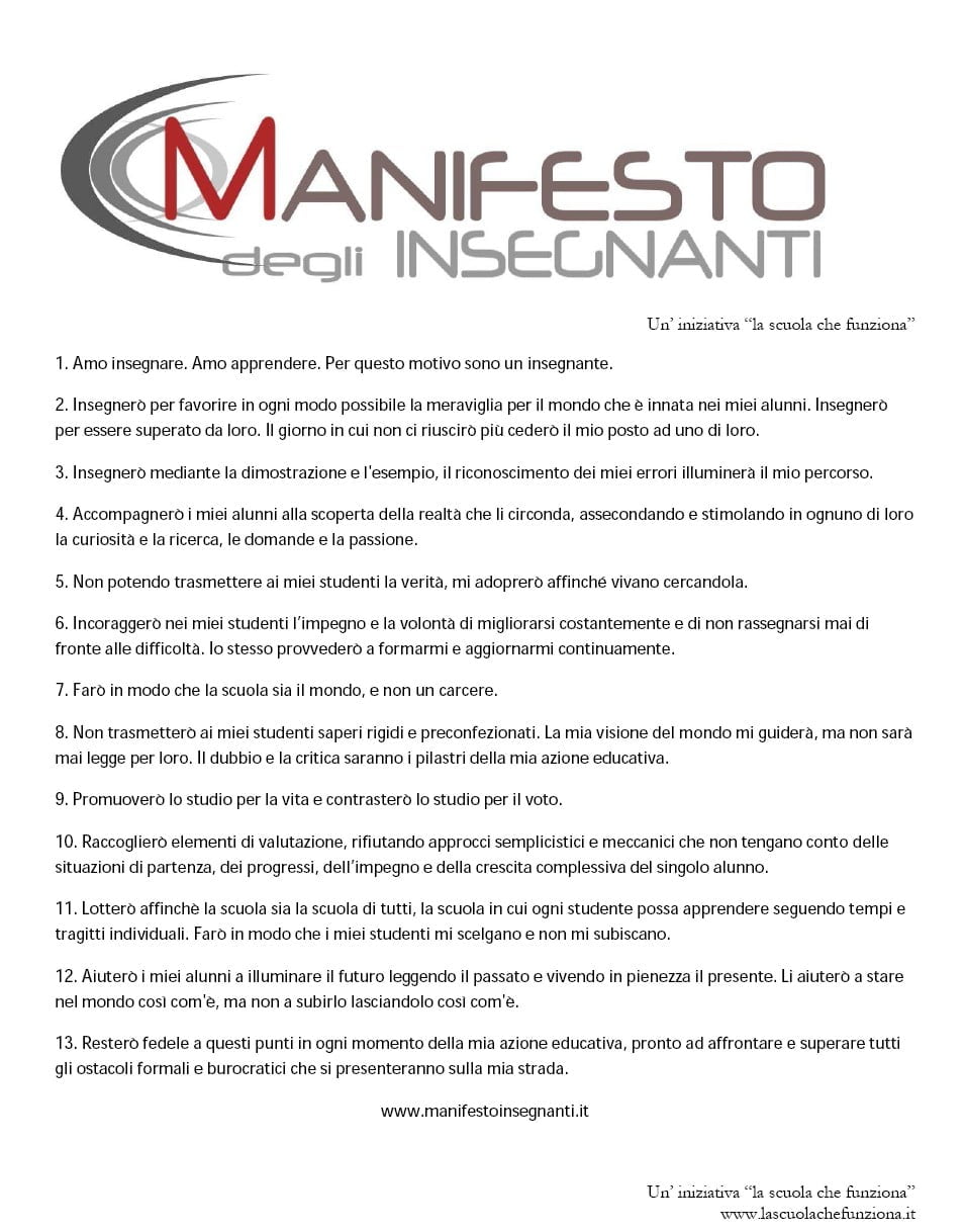 manifestoinsegnanti